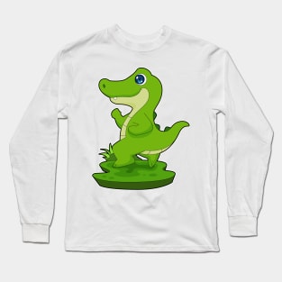 Crocodile Runner Running Sports Long Sleeve T-Shirt